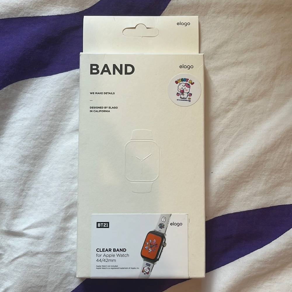 BT21 elago LINE FRIENDS Apple Watch Band 44/42mm "Sweet RJ" NEW IN BOX!!!